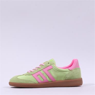 Back 70 Ghost Gumsole Retro Trainer - Lime